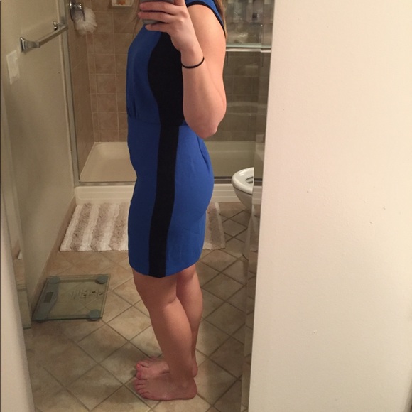 Blue and black LOFT work dress! - Picture 2 of 4